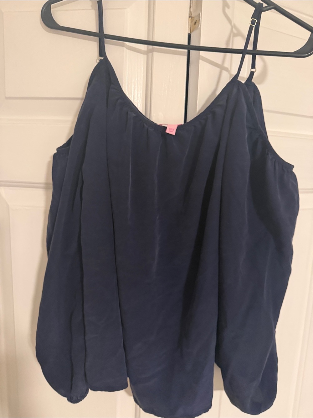 Lilly Pulitzer Navy Blue Satin Spaghetti Strap Camisole